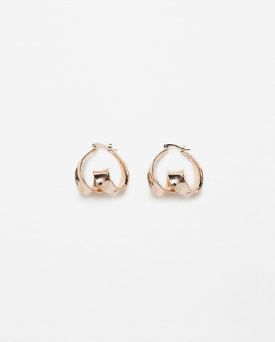 TWISTED HOOP EARRINGS