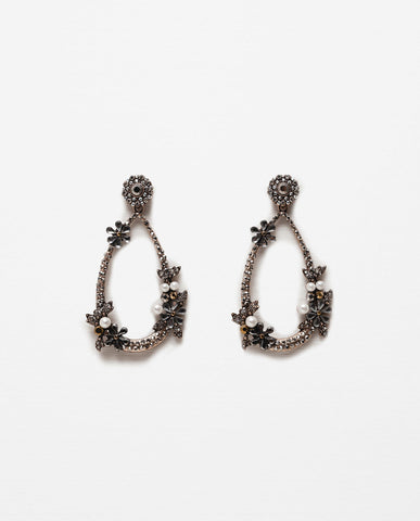 TEARDROP GEM EARRINGS